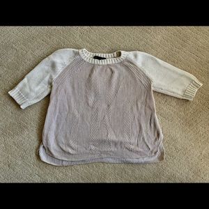 Marc Jacobs tan & cream comfy cable sweater